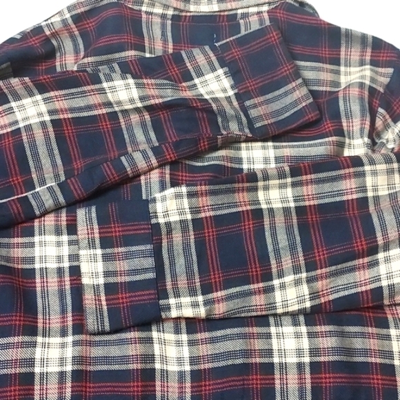 Karen Hart Plaid Tunic Button Back Size Medium - Picture 10 of 13